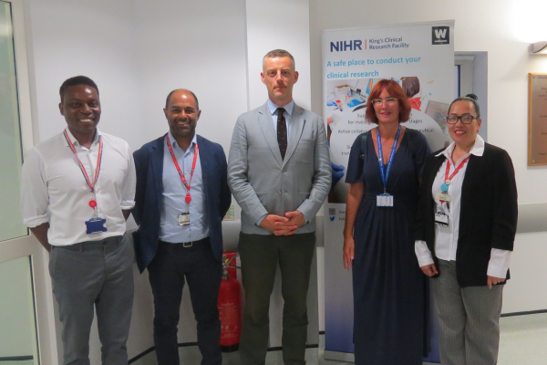 Lord O’Shaughnessy visits NIHR King’s Clinical Research Facility