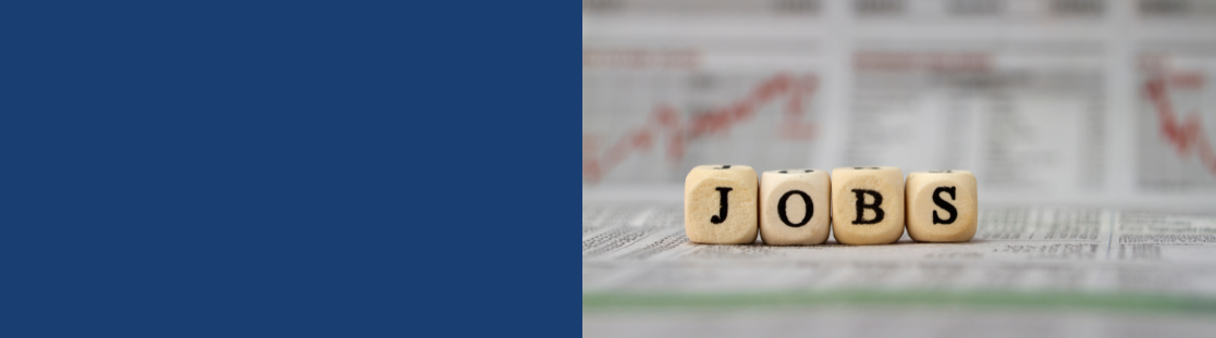 wooden blocks spelling out 'JOBS'