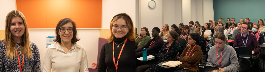 Photos of the diversity training, with speakers and audience